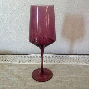 NWOB Anthropologie Amethyst Wine Glass - Single Glass